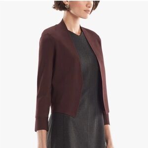 MM. Lafleur 3X Sant Ambroeus Burgundy 0287 Knit Open Front Jardigan plus size
